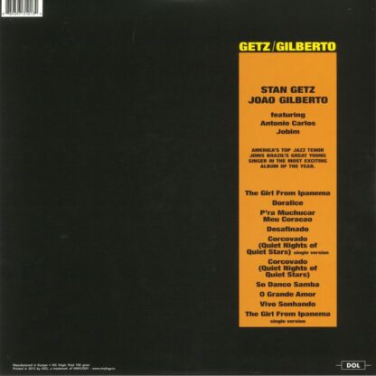 Stan Getz, Joao Gilberto - Getz / Gilberto - Imagen 2